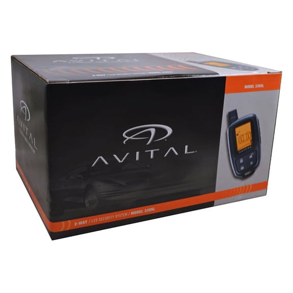 Avital 3305L Responder 2-way Security System with 4-Button LCD Remote