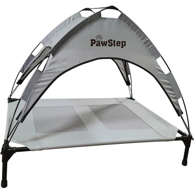 Avitec BAC-110120 Elevated Outdoor Dog Bed, Grey - Large