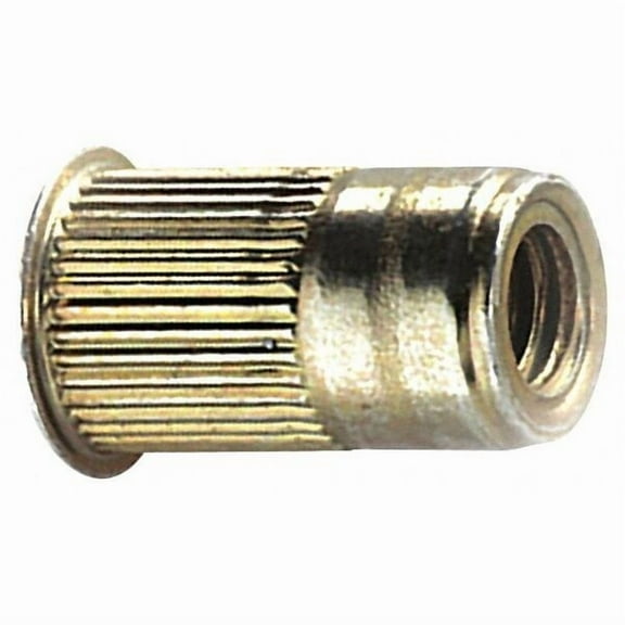 Rivet Nut, 5/16"-18 Thread Size, 0.595 in Flange Dia., 0.805 in L, Steel, 10 PK