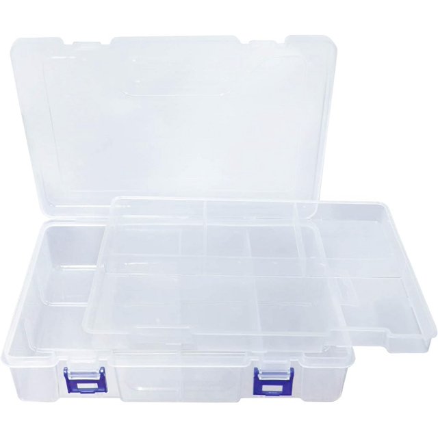 Avlcoaky Tackle Box Fishing Tackle Box Organizer with Movable Tray Snackle Box Charcuterie