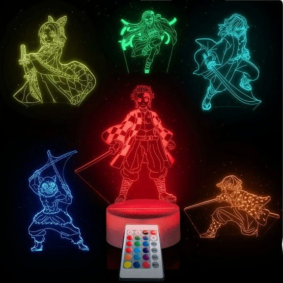 Avlis-co Changeable Brightness Anime Demon Slayer LED Night Lights