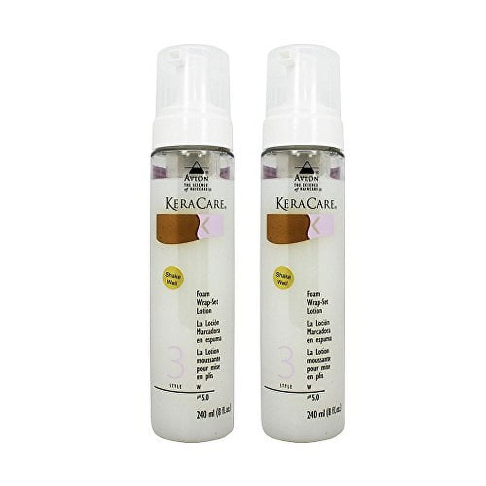 Avlon KeraCare Foam WrapSet Lotion 8 oz "Pack of 2"
