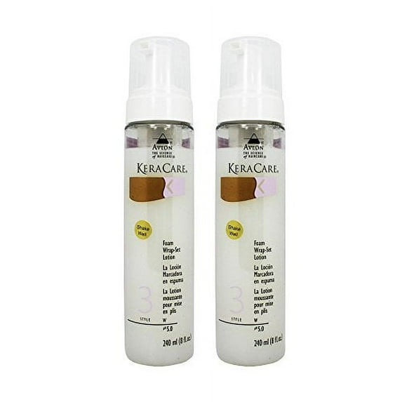 Avlon KeraCare Foam Wrap-Set Lotion 8 oz "Pack of 2"