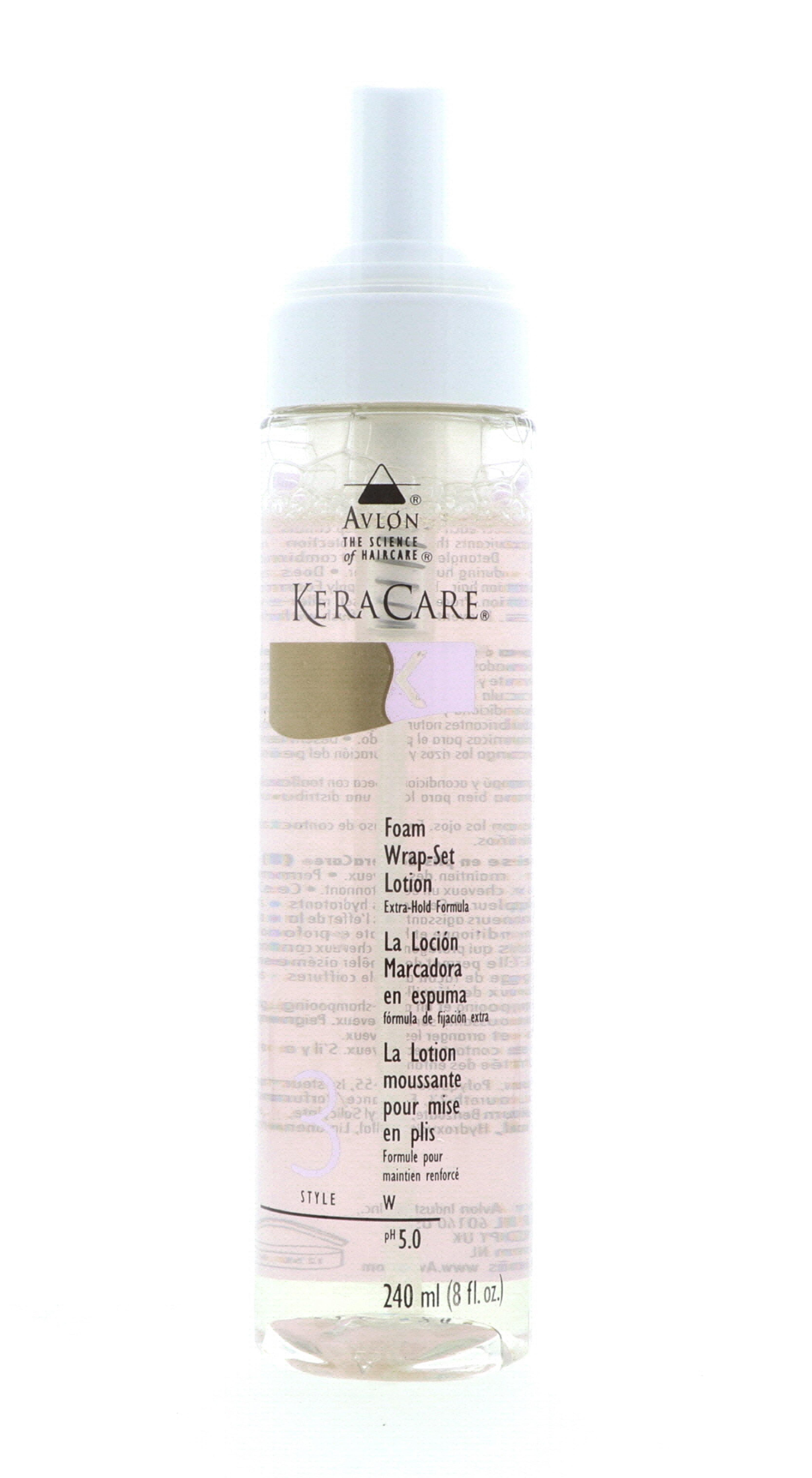Avlon KeraCare Foam WrapSet Lotion Extra Hold, 8 oz