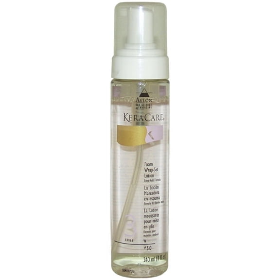 Avlon KeraCare Foam Wrap-Set Lotion Extra Hold Formula 8 oz