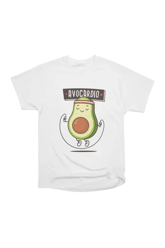 Avo Cardio Avocado Workout T-Shirt Tee Gift For Him Merch For Her Apparel For Friend