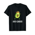 thumbnail image 1 of Avo-Cardio Funny Pun Workout Running Avocado T-Shirt, 1 of 5