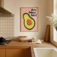 Avo Good Day Wall Art Print, Avocado Breakfast Club Kitchen Decor ...