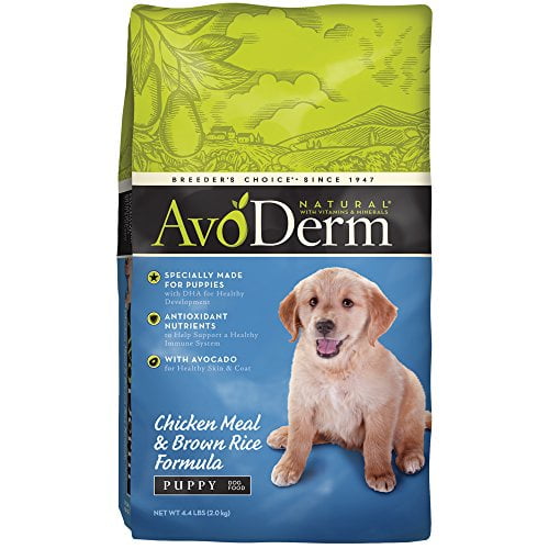 AvoDerm Natural Chicken Meal & Brown Rice - Dry Puppy Food 4.4 lb