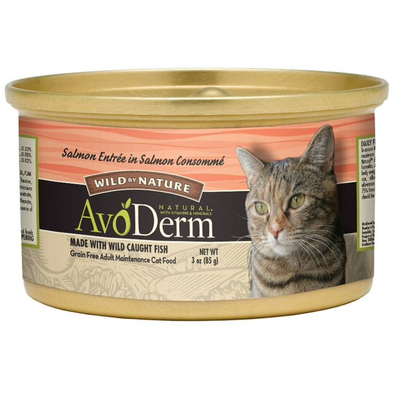 AvoDerm Salmon Consomme Wet Cat Food 3 oz. Can
