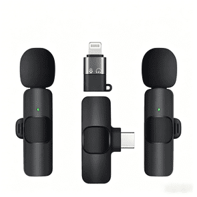 Avoben Wireless Mini Microphone for iPhone and Android Phones - Lavalier Microphone for Audio and Video Recording - Clip-on Microphone for Content Creators such as YouTube, TikTok, Podcasts, and Vlog