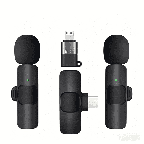 Avoben Wireless Mini Microphone for iPhone and Android Phones - Lavalier Microphone for Audio and Video Recording - Clip-on Microphone for Content Creators such as YouTube, TikTok, Podcasts, and Vlog