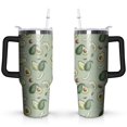 thumbnail image 1 of Avocado 40oz Stainless Steel Vacuum Insulated Tumbler with Lid and Straw for Water Iced Tea Coffee Smoothie and More, 1 of 7