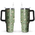 thumbnail image 1 of Avocado 40oz Stainless Steel Vacuum Insulated Tumbler with Lid and Straw for Water Iced Tea Coffee Smoothie and More, 1 of 5
