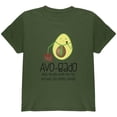 thumbnail image 1 of Avocado Abogado Lawyer Funny Spanish Pun Youth T Shirt Military Green YLG, 1 of 1