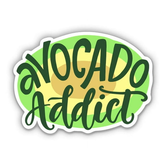 Avocado Addict - 12" Vinyl Sticker Waterproof Decal