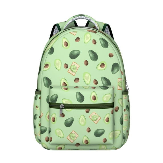 Avocado Backpack – Stylish & Functional for College, Office, Daily Commute, Multiple Pockets, Soft Straps, Best Gift for Avocado Lovers