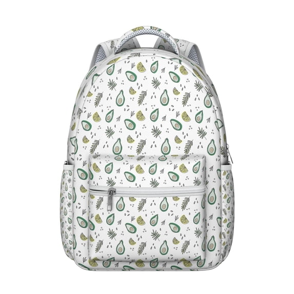 Avocado Backpack for College – Cute & Durable Bag for Everyday Use, Laptop Compatible, Comfortable Straps, Awesome Gift for Students & Grads