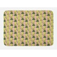 thumbnail image 1 of Avocado Bath Mat, Doodle Pattern of Halved Tropic Fruit Healthy Cuisine, Plush Bathroom Decor Mat with Non Slip Backing, 29.5" X 17.5", Blush Multicolor, by Ambesonne, 1 of 2