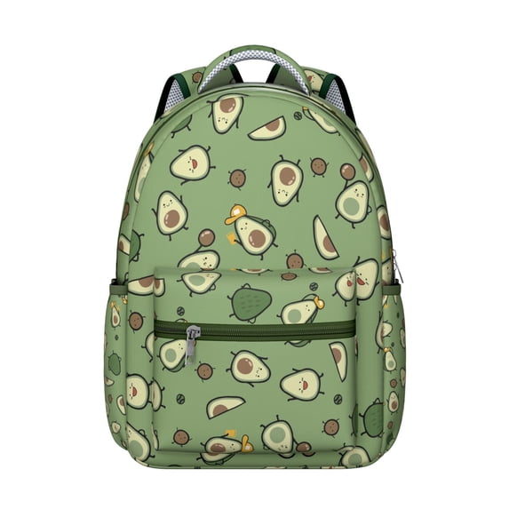 Avocado Bookbag – Fun & Functional for School, Work, Trips, Large Capacity, Comfortable Carry, Best Gift for Students & Teachers