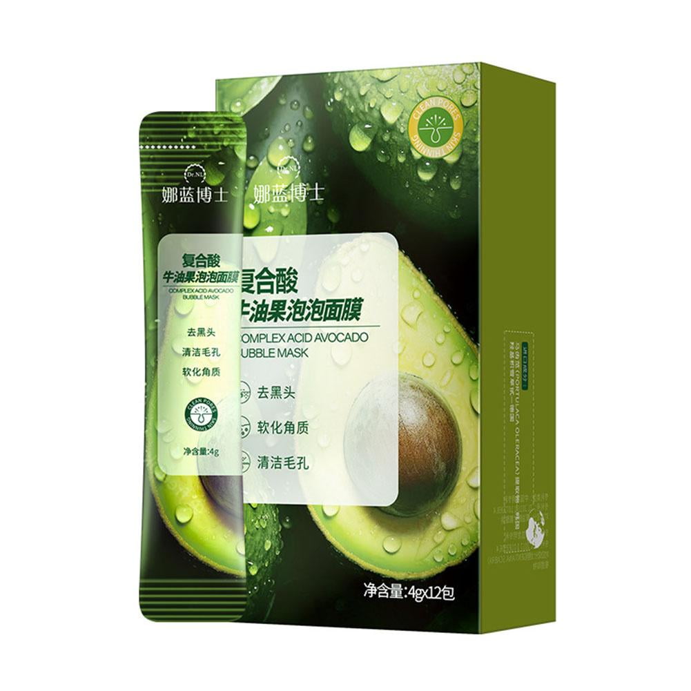 Avocado Bubble Mask Deep Cleansing Mask Shrinks Pores and Exfoliates