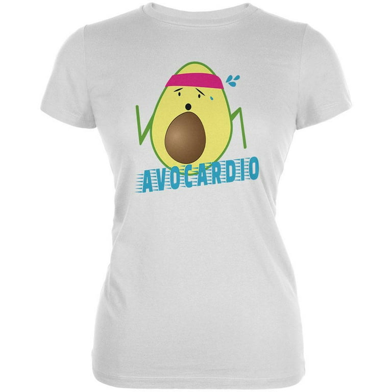 Avocado Cardio Avocardio Juniors Soft T Shirt White SM Walmart
