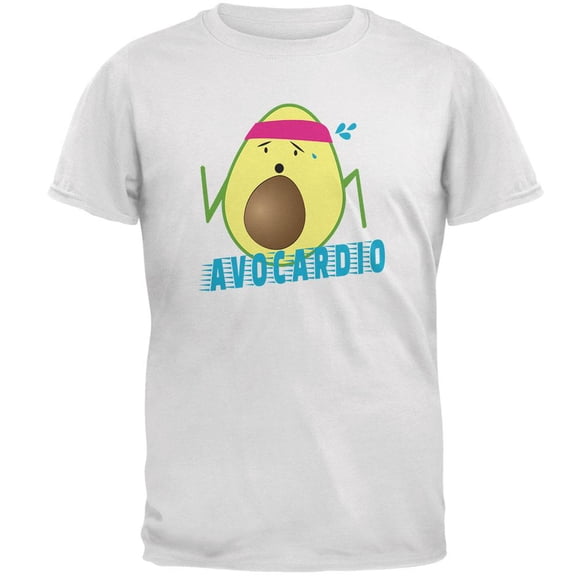Avocado Cardio Avocardio Mens Soft T Shirt White SM
