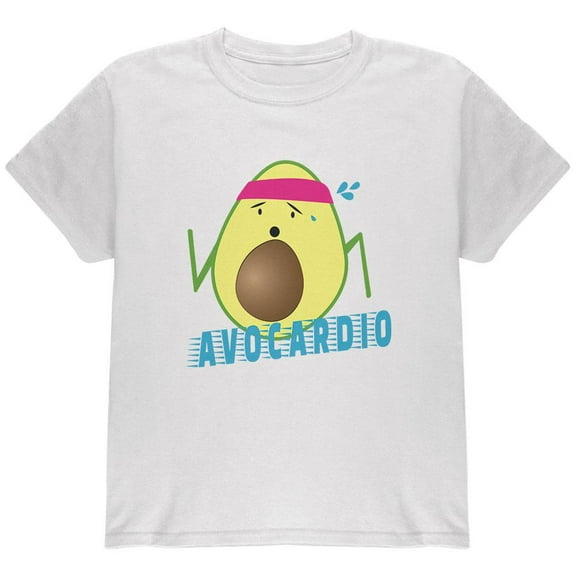 Avocado Cardio Avocardio Youth T Shirt White Youth X-SM