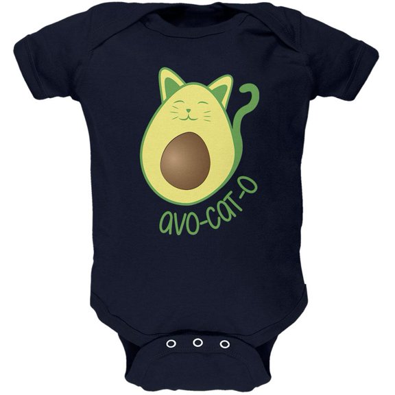 Avocado Cat Avocato Soft Baby One Piece Navy 3-6 M