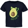 thumbnail image 1 of Avocado Cat Avocato Toddler T Shirt Navy 3T, 1 of 1