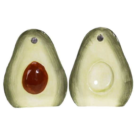 Pacific Giftware Avocado Ceramic Salt and Pepper Shakers Set