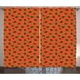 thumbnail image 1 of Ambesonne Avocado Curtains 2 Panel Set, Comic Style Avocados, 108" x 108", Lime Green Vermilion, 1 of 3