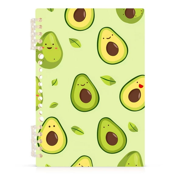 Avocado Cute Spiral Journal Notebook College Ruled Notebook 8.3" x 5.7" A5 Lined Thick Paper Page