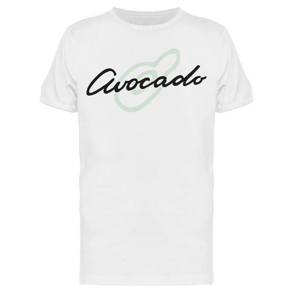 Avocado Design, Font And Drawing Tee Men's -Image by Shutterstock