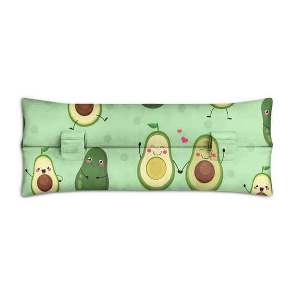 Avocado Fruit Design Seat Belt Pillow - Post Breast Surgery Recovery Cushion with Secure Straps