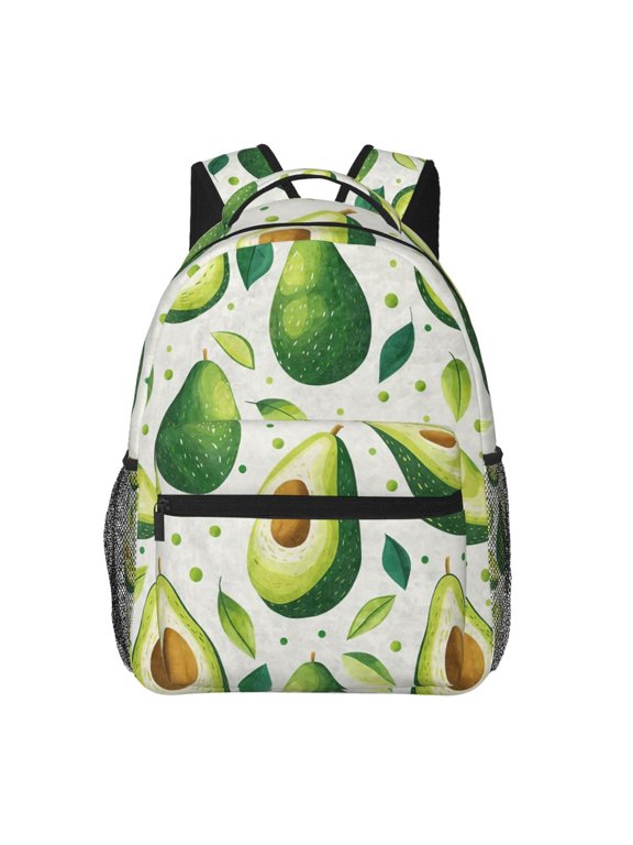 Avocado Fun Fruit Backpack Lightweight Rucksack Travel Bag for Men and Women