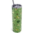 thumbnail image 1 of Avocado Gifts for Women, 20 Oz Avocado Tumbler with Lid and Straw, Cute Avocado Water Bottle Coffee Travel Cup Mug, Cute Avocado Gifts for Christmas, Birthday, Mother''s Day, 1 of 6