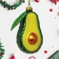 thumbnail image 1 of Avocado Glass Christmas Ornament, 1 of 4