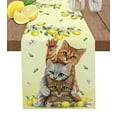 Avocado Green Cute Cartoon Table Runner Kitchen r Tablecloth Placemat
