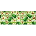 thumbnail image 1 of Avocado Green Striped Large Gaming Mouse Pad with Stitched Edges,Extended Mousepad,Non-Slip Base,Water Resist Keyboard Pad,Desk Mat for Gamer,Office & Home,31.5 X 11.8 in, 1 of 7