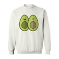 thumbnail image 1 of Avocado Halves Cartoon Sweatshirt Women -Image by Shutterstock, Female x-Large, 1 of 4