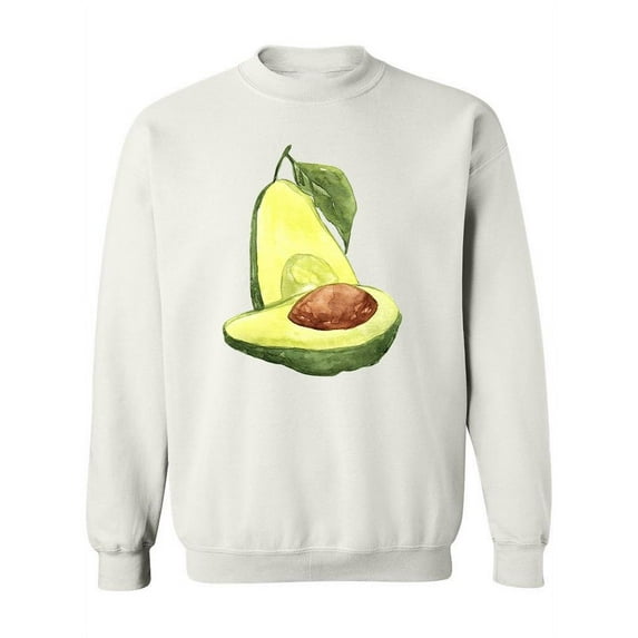 Avocado Halves Doodle Sweatshirt Women -Image by Shutterstock, Female Large