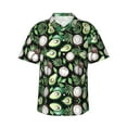 thumbnail image 1 of Avocado Hawaiian Shirts For Men, Summer Short-Sleeve Relaxed-Fit Button-Down Shirts Small, 1 of 9