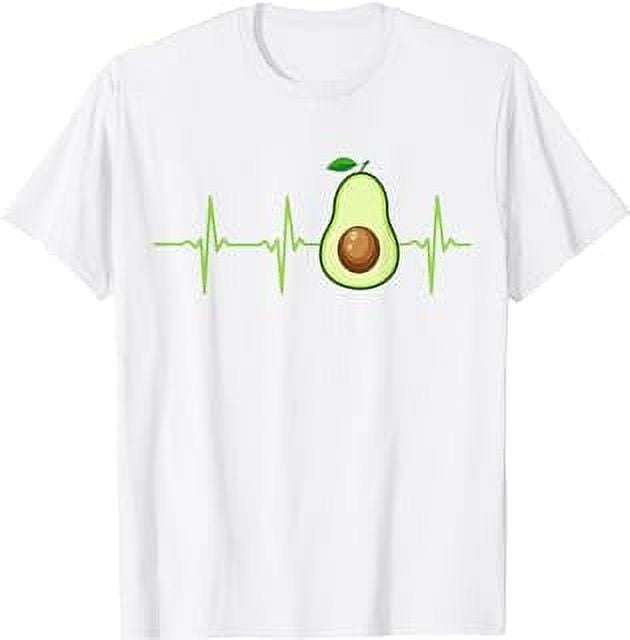 Avocado Heartbeat T-Shirt Avocado Shirt Gift Vegan Men Women - Walmart.com