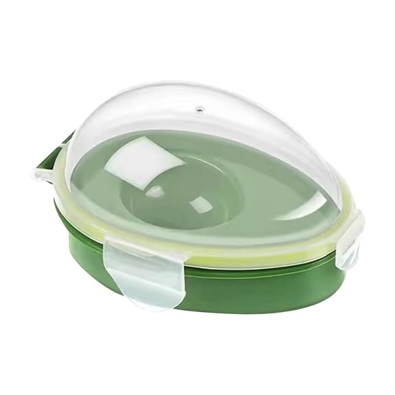 Avocado Keeper Storage Container Clear Lid Freshness Saver with Secure Snap Lock for Kitchen Food Preservation Fruit Organizer Green 6x4x3 Inch