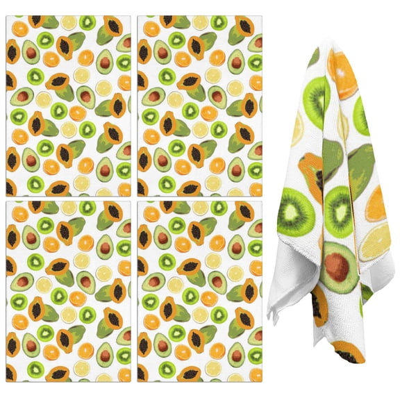Avocado Kitchen Towels Set of 2,Ultra Absorbent & Fast Drying Farmhouse Dish Towels 18x26 Inch,Decorative Hand Towels for Kitchen,Bathroom,Cooking,Baking,Housewarming Gift.