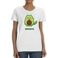 thumbnail image 1 of Avocado Kitten T-Shirt Women -Smartprints Designs, Female Small, 1 of 4