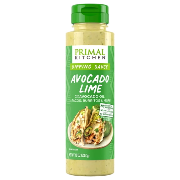 Avocado Lime Dipping Sauce Primal Kitchen 10 Oz