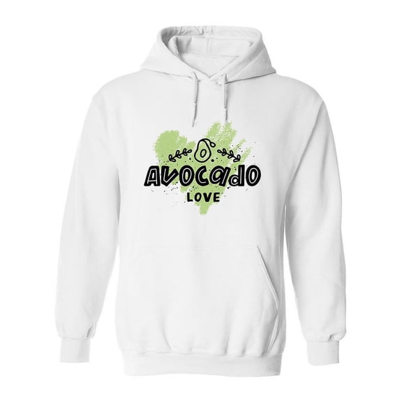 Avocado Love Doodle Hoodie Women -Image by Shutterstock, Female x-Large