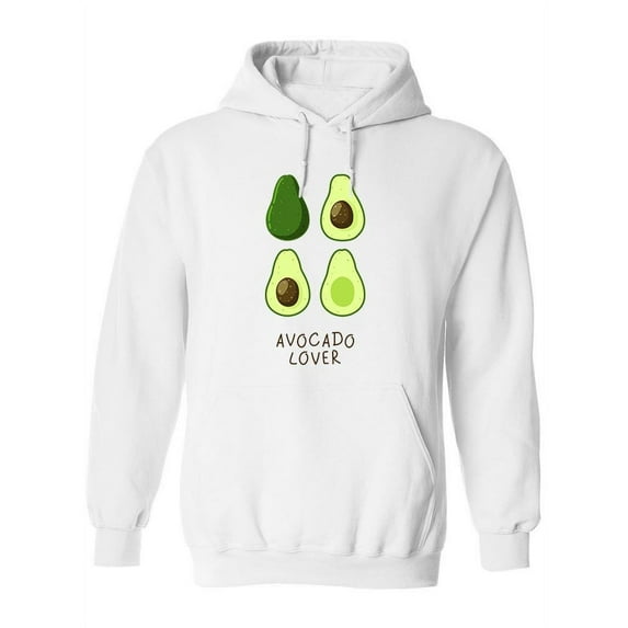 Avocado Lover Slogan Hoodie Women -Image by Shutterstock, Female Large